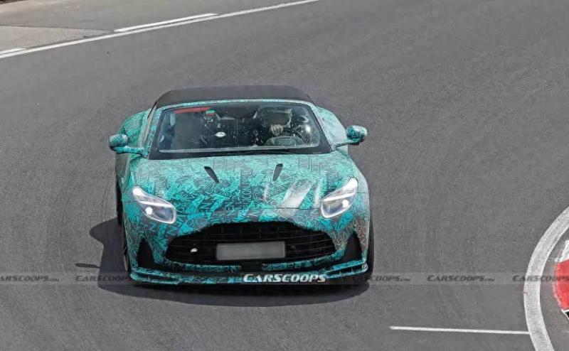 Aston Martin DB12 S Volante Spy Shots Reveal Over 720 Horsepower Convertible